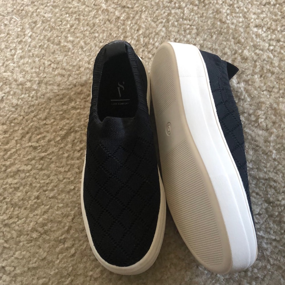 New Vera Wang Black mesh top sneakers w/box.  Price reduction!